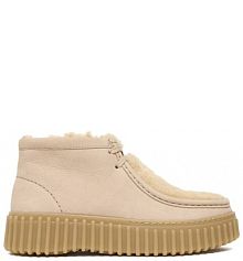 Botki Clarks beżowe damskie 