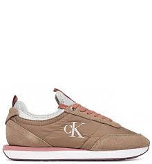 Sneakersy Calvin Klein brązowe damskie 