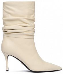 Botki na szpilce GINO ROSSI écru 