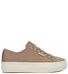 Sneakersy Calvin Klein brązowe damskie 