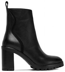 Botki na słupku JENNY czarne 