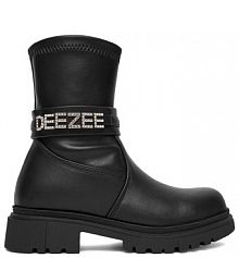 Botki DeeZee czarne dziecięce 
