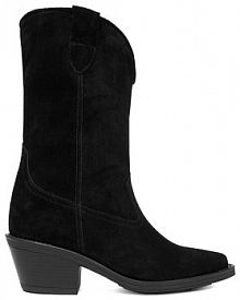 Botki na słupku Badura czarne 