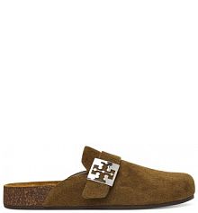 Klapki Tory Burch zielone damskie 