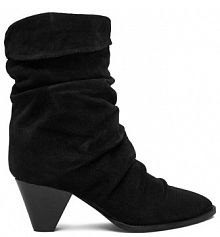 Botki na słupku Badura czarne 