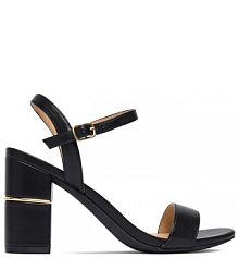 Sandały na słupku JENNY czarne 