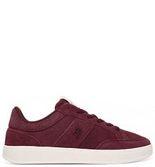 Sneakersy Tommy Hilfiger bordowy damskie 