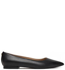 Baleriny LAUREN RALPH LAUREN czarne damskie 