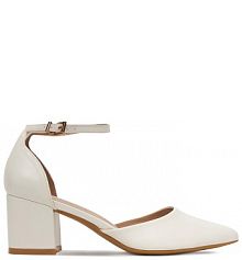 Czółenka JENNY białe 