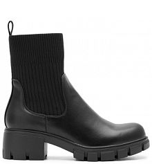 Botki na słupku DeeZee czarne 