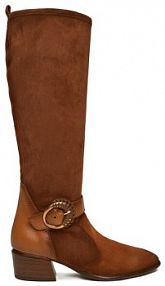 Kozaki Hispanitas brązowe damskie 