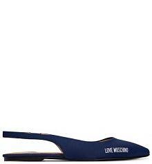 Baleriny LOVE MOSCHINO granatowe damskie 