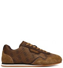 Sneakersy Guess brązowe męskie 