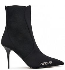 Botki na szpilce LOVE MOSCHINO czarne 