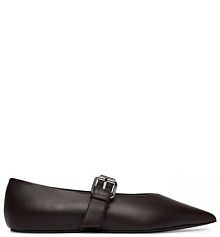 Baleriny Weekend Max Mara brązowe damskie 