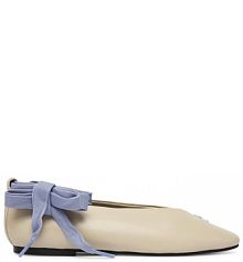 Baleriny Tommy Jeans écru damskie 