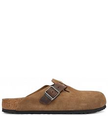 Klapki Birkenstock brązowe męskie 