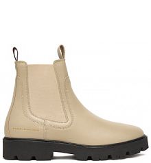 Botki Tommy Hilfiger écru damskie 