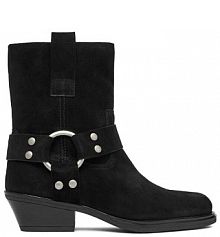 Botki na słupku Badura czarne 