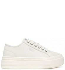 Sneakersy Tommy Jeans écru damskie 