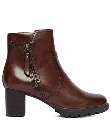 Botki na słupku Lasocki brązowe 