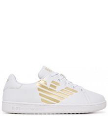 Sneakersy EA7 Emporio Armani białe dziecięce 