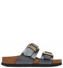 Klapki Birkenstock czarne damskie 