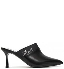 Klapki KARL LAGERFELD czarne damskie 