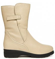 Botki Caprice écru damskie 