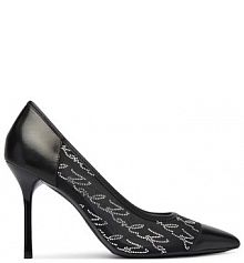 Czółenka KARL LAGERFELD czarne 