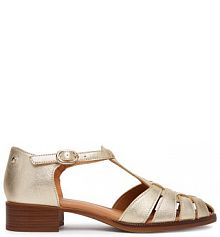 Sandały na słupku Pikolinos żółte 