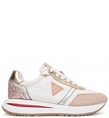 Sneakersy Guess écru damskie 