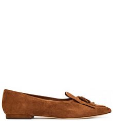 Baleriny LAUREN RALPH LAUREN brązowe damskie 