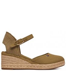 Espadryle Tommy Hilfiger brązowe damskie 