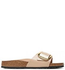 Klapki Birkenstock beżowe damskie 