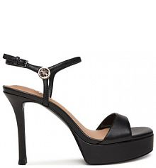 Sandały na szpilce Guess czarne 