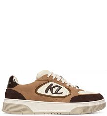 Sneakersy KARL LAGERFELD brązowe męskie 