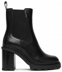 Botki na słupku Badura czarne 