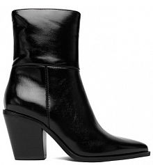 Botki na słupku JENNY czarne 