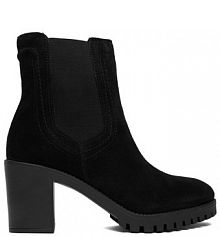 Botki na słupku Lasocki czarne 