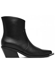 Botki na słupku JENNY czarne 