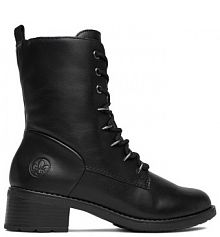 Botki na słupku Rieker czarne 