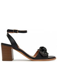 Sandały na słupku Clara Barson czarne 