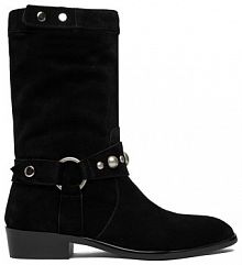 Botki na słupku Badura czarne 