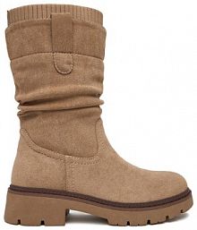 Botki Clara Barson beżowe damskie 