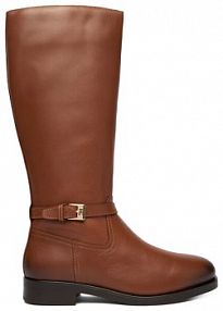 Kozaki Tommy Hilfiger brązowe damskie 