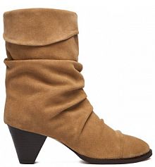 Botki na słupku Badura beżowe 