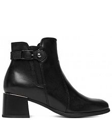 Botki na słupku Lasocki czarne 