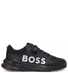 Sneakersy BOSS czarne dziecięce 