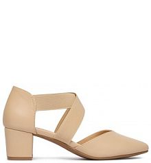 Czółenka JENNY beżowe 